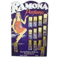 Ramona Perfumes counter display card-...