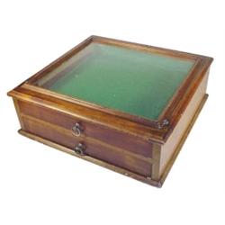 Wood & glass countertop display case ...