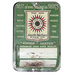 Smith-Wallace Shoe Store litho on tin...