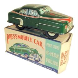 Toy G-Men Police Car-Pressmobile, #10...