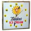 Image 1 : Borden's Ice Cream light-up clock, gl...