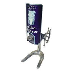 Alka-Seltzer dispenser, complete w/ta...