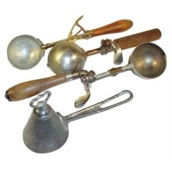 Ice cream dippers (4): 1 pre-1900's c...