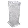 Image 1 : Square pressed glass straw holder, fl...
