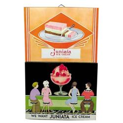 Juniata Ice Cream signs (2),  Parisia...