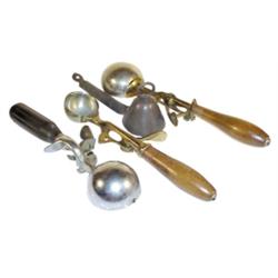 Ice cream dippers (4): 1 pre-1900's c...