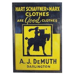 Hart Schaffner & Marx Clothes sign-A....