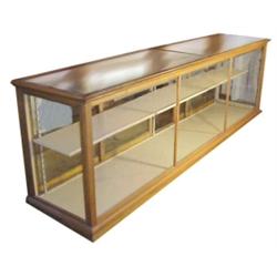 Floor display case, oak & glass, G. A...