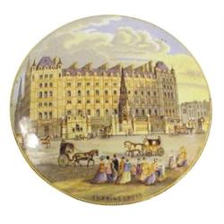 Prattware potlid w/base, Charing Cros...