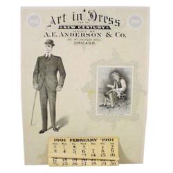 Art in Dress 1901 advertising calenda...