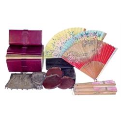 Beaded purse w/metal frame & German S...