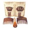 Image 1 : Tortoiseshell combs, 2 NOS Tut-Ankh-A...