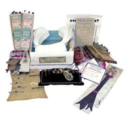 Hatpins, bonnet pins, stick pins, bar...