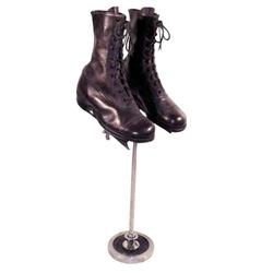 NOS child's hightop laced brown leath...