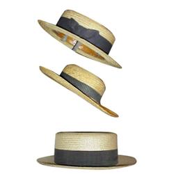 Amish straw hats (3), 2 men's & 1 chi...
