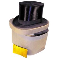 Men's formal top hat, complete w/orig...