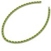 Image 2 : 46.5 CTW Peridot & VS/SI Certified Diamond Eternity Necklace 10K Yellow Gold - REF-275X3R - 29430