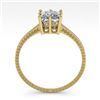 Image 4 : 1.0 CTW VS/SI Princess Diamond Solitaire Engagement Ring Size 7 18K Yellow Gold - REF-287X4R - 35896