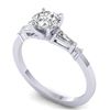 Image 2 : 1.04 CTW Certified VS/SI Diamond Solitaire Ring 14K White Gold - REF-179M6F - 30390