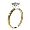 Image 4 : 1.05 CTW Certified H-SI/I Quality Diamond Solitaire Engagement Ring 10K Yellow Gold - REF-216R4K - 3