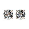 Image 1 : 1.55 CTW Certified H-SI/I Quality Diamond Solitaire Stud Earrings 10K Rose Gold - REF-183M2F - 36604