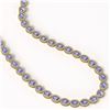 Image 2 : 31.96 CTW Tanzanite & Diamond Necklace Yellow Gold 10K Yellow Gold - REF-604M2F - 40411