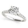 Image 1 : 1.20 CTW Certified VS/SI Diamond Solitaire Ring 18K White Gold - REF-358M2F - 27582