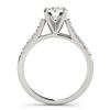 Image 2 : 1.20 CTW Certified VS/SI Diamond Solitaire Ring 18K White Gold - REF-358M2F - 27582