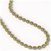 Image 2 : 31.1 CTW Peridot & Diamond Necklace Rose Gold 10K Rose Gold - REF-554X7R - 40428