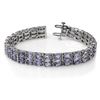 Image 1 : 18.26 CTW Tanzanite & Diamond Bracelet 14K White Gold - REF-396M9F - 11656