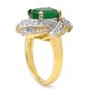 Image 2 : 3.29 CTW Emerald & Diamond Ring 14K Yellow Gold - REF-70M9F - 13116