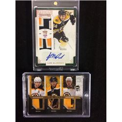 BOSTON BRUINS HOCKEY CARD LOT (RC AUTO & TRIOS PATCHES)