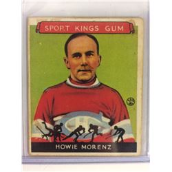 1933 Sport Kings Gum Howie Morenz Hockey Card # 24