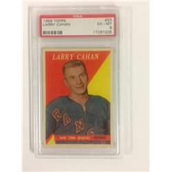 1958 TOPPS #23 LARRY CAHAN (EX-MT 6) PSA