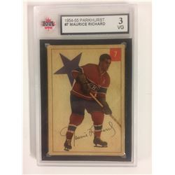 1954-55 PARKHURST #7 MAURICE RICHARD (3 VG)