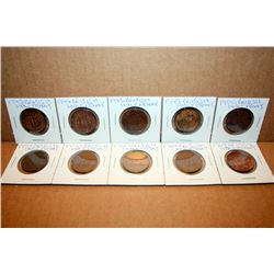 1943-1967 BRITISH HALF PENNY LOT