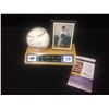 Image 1 : DAVE WINFIELD AUTOGRAPHED BASEBALL & JACK MORRIS AUTOGRAPHED TRADING CARD DISPLAY