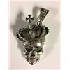 Image 1 : LARGE SILVER SKULL PENDANT