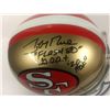 Image 2 : JERRY RICE AUTOGRAPHED 49ers FULL SIZED FOOTBALL HELMET W/ INSCRIBED "FLASH 80" G.O.A.T 2010 HOF