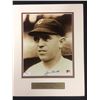 Image 1 : JOE SEWELL Signed Sepia Toned Photograph (Matted) 8" X 10" W/ JSA COA