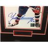 Image 2 : YVAN COURNOYER AUTOGRAPHED 16" X 20" FRAMED PHOTO W/ COA