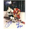 Image 1 : DUAL SIGNED PIERRE PILOTE & ANDY BATHGATE 8" X 10" COLOR PHOTO