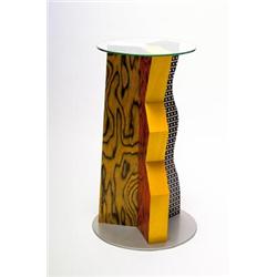 MEMPHIS, Mailand (für den Vertrieb) - Ettore Sottsass - Tisch Ivory, - Laminat, Plastik, Glas....