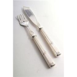 WÜRTTEMBERGISCHE METALLWARENFABRIK, Geislingen - Fischbesteck, - Plated. 12-tlg., bestehend aus...