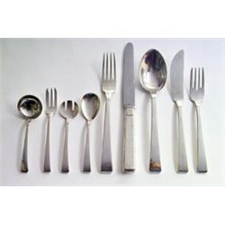 FRANZ BAHNER, AG., Düsseldorf - Gebhard Duve - Besteckkonvolut, - Silber. 20-tlg., bestehend a...