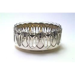 PETER BRUCKMANN & SÖHNE, Heilbronn - Rudolf Rochga - Schale, - Silber, Glas. Durchbrochen gear...