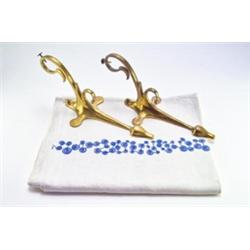 VEREINIGTE WERKSTÄTTEN F. KUNST I. HANDWERK, München - Richard Riemerschmid - Paar Gardinenstan...