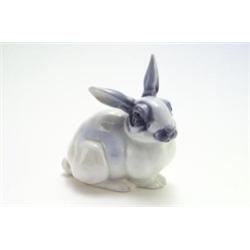 ROSENTHAL, KUNSTABT. SELB, Selb - Karl Himmelstoß - Hase, - Porzellan. Farbige Unterglasurbema...