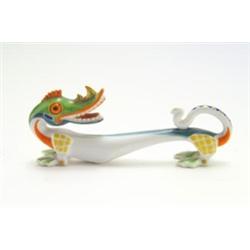 ROSENTHAL, KUNSTABT. SELB, Selb - Hans Küster - Groteskenfigur Axolotl, - Porzellan. Farbige A...