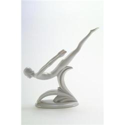 ROSENTHAL, KUNSTABT. SELB-PLÖSSBERG, Selb-Plössberg - Fritz Winkler - Figur Sprung, - Porzella...